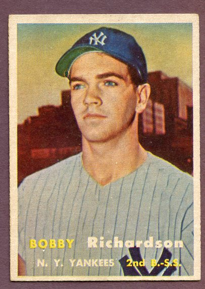 1957 Topps Baseball #286 Bobby Richardson Yankees EX-MT 495896