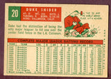 1959 Topps Baseball #020 Duke Snider Dodgers EX 495903