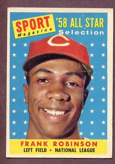 1958 Topps Baseball #484 Frank Robinson A.S. Reds EX 495906