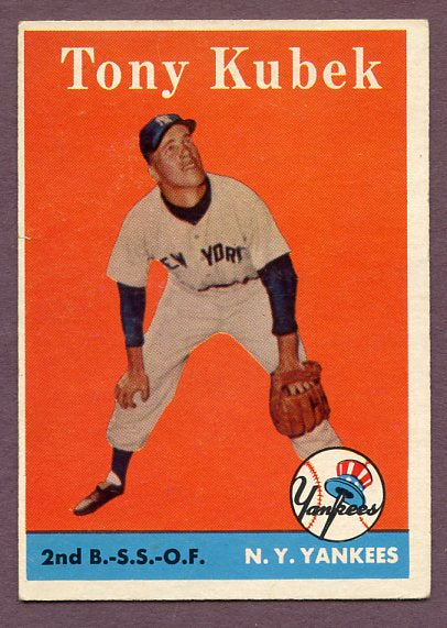 1958 Topps Baseball #393 Tony Kubek Yankees EX 495919