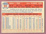 1957 Topps Baseball #090 Warren Spahn Braves EX 495923