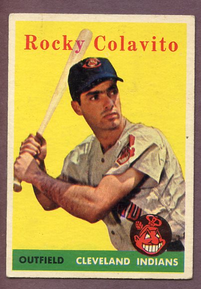 1958 Topps Baseball #368 Rocky Colavito Indians EX 495924