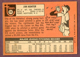 1969 Topps Baseball #235 Catfish Hunter A's EX 495932