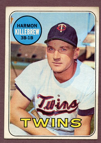 1969 Topps Baseball #375 Harmon Killebrew Twins EX 495934