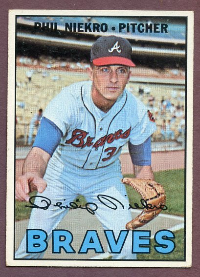 1967 Topps Baseball #456 Phil Niekro Braves EX 495938