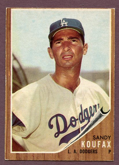 1962 Topps Baseball #005 Sandy Koufax Dodgers EX 495946