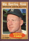 1962 Topps Baseball #475 Whitey Ford A.S. Yankees EX 495948