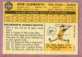 1960 Topps Baseball #326 Roberto Clemente Pirates VG 495954