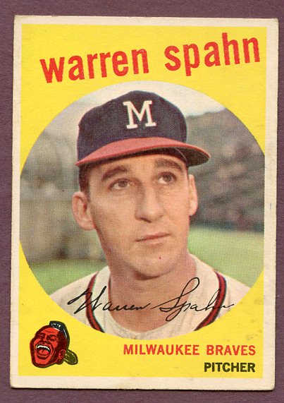 1959 Topps Baseball #040 Warren Spahn Braves EX 1921 495955
