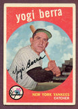 1959 Topps Baseball #180 Yogi Berra Yankees EX 495956