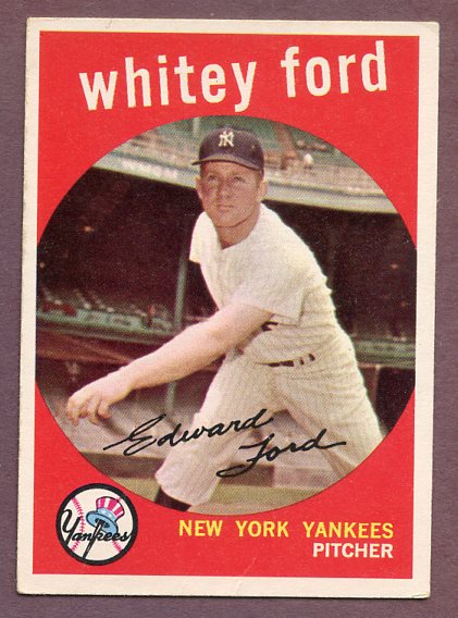 1959 Topps Baseball #430 Whitey Ford Yankees EX 495962