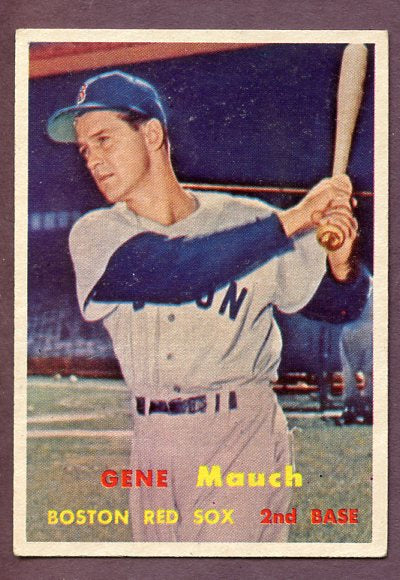 1957 Topps Baseball #342 Gene Mauch Red Sox EX 495966