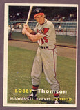 1957 Topps Baseball #262 Bobby Thomson Braves EX 495973