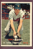 1957 Topps Baseball #122 Ken Boyer Cardinals EX 495975