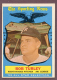 1959 Topps Baseball #570 Bob Turley A.S. Yankees EX 495988