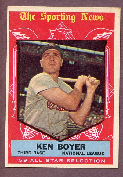 1959 Topps Baseball #557 Ken Boyer A.S. Cardinals EX 495990