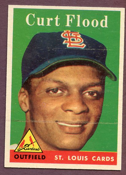 1958 Topps Baseball #464 Curt Flood Cardinals EX 495998