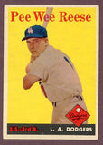 1958 Topps Baseball #375 Pee Wee Reese Dodgers EX 496009
