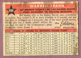 1958 Topps Baseball #494 Warren Spahn A.S. Braves VG-EX wax back 496016