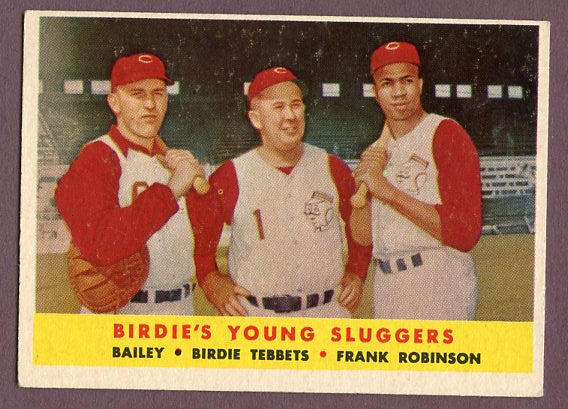 1958 Topps Baseball #386 Frank Robinson Ed Bailey EX 496018