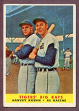 1958 Topps Baseball #304 Al Kaline Harvey Kuenn EX 496020