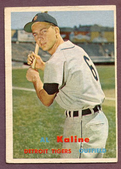 1957 Topps Baseball #125 Al Kaline Tigers EX 496022