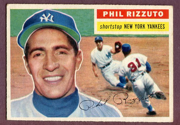 1956 Topps Baseball #113 Phil Rizzuto Yankees EX Gray 496025