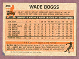 1983 Topps Baseball #498 Wade Boggs Red Sox VG-EX 496030