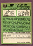 1967 Topps Baseball #475 Jim Palmer Orioles VG-EX 496033