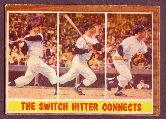 1962 Topps Baseball #318 Mickey Mantle IA Yankees Good ink back 496039