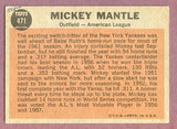 1962 Topps Baseball #471 Mickey Mantle A.S. Yankees VG-EX 496040