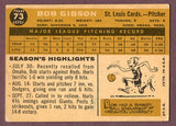 1960 Topps Baseball #073 Bob Gibson Cardinals VG-EX 496045