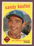 1959 Topps Baseball #163 Sandy Koufax Dodgers VG-EX 496049