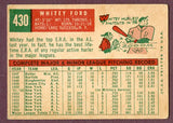 1959 Topps Baseball #430 Whitey Ford Yankees VG-EX 496054