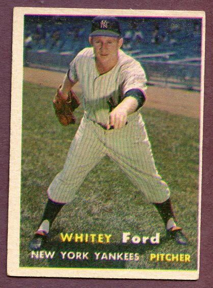 1957 Topps Baseball #025 Whitey Ford Yankees VG-EX 496061