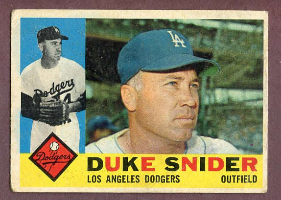 1960 Topps Baseball #493 Duke Snider Dodgers VG 496068