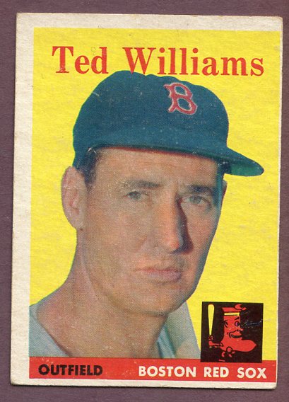 1958 Topps Baseball #001 Ted Williams Red Sox VG 496076