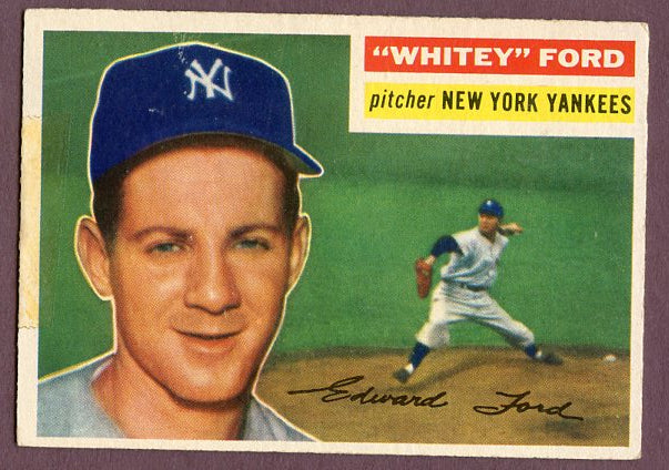 1956 Topps Baseball #240 Whitey Ford Yankees GD-VG 496078