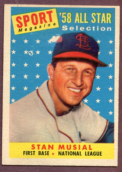 1958 Topps Baseball #476 Stan Musial A.S. Cardinals GD-VG 496079