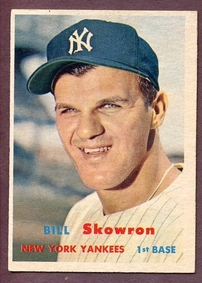 1957 Topps Baseball #135 Bill Skowron Yankees EX 496123