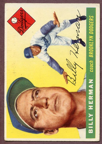 1955 Topps Baseball #019 Billy Herman Dodgers EX 496132