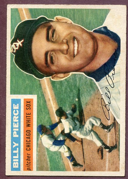 1956 Topps Baseball #160 Billy Pierce White Sox EX Gray 496144