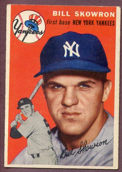 1954 Topps Baseball #239 Bill Skowron Yankees EX 496147