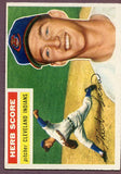 1956 Topps Baseball #140 Herb Score Indians EX Gray 496152