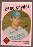 1959 Topps Baseball #522 Gene Snyder Dodgers EX 496277