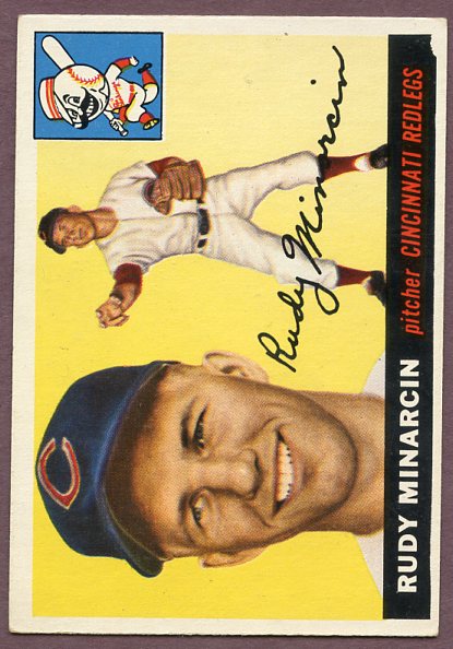1955 Topps Baseball #174 Rudy Minarcin Reds EX 496304