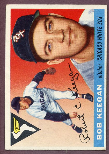 1955 Topps Baseball #010 Bob Keegan White Sox EX 496306