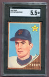1962 Topps Baseball #199 Gaylord Perry Giants SGC 5.5 EX+ 496321