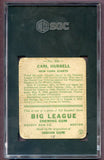 1933 Goudey #234 Carl Hubbell Giants SGC Auth 496350