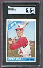 1966 Topps Baseball # 30 Pete Rose Reds SGC 5.5 EX+ 496403